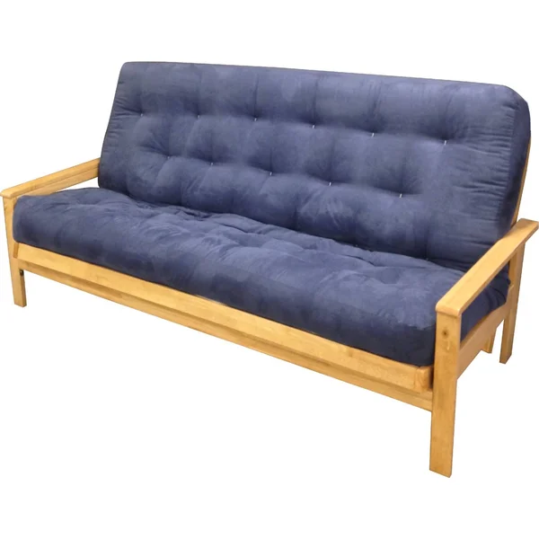 Gold Bond 6x22 All Cotton #606 Twin Futon Mattress Blue Microfiber