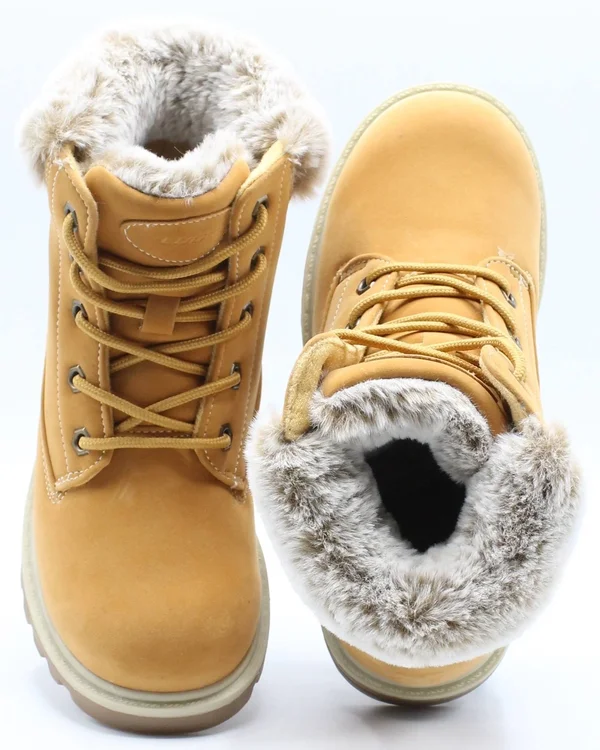 Lugz Empire Hi Fur Tan