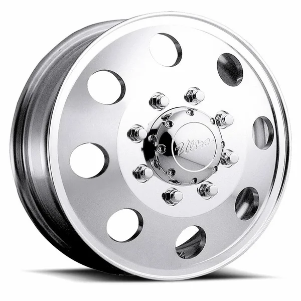 Ultra 02P Modular Dually (Front) 17x6.5 8x6.5x22 Polished Wheel Rim