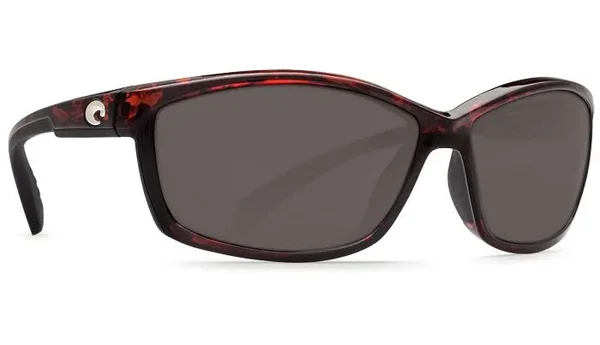 Costa Del Mar Manta Sunglasses Shiny Black/Gray Glass 580G