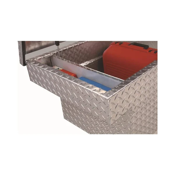 Delta 1-301000 Aluminum Single Lid Deep Full-Size Crossover Truck Box (Bright)