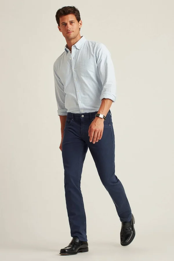 Extra Stretch Travel Jean Pants Athletic for Men by Bonobos - Anchorage Dark Navy - 34