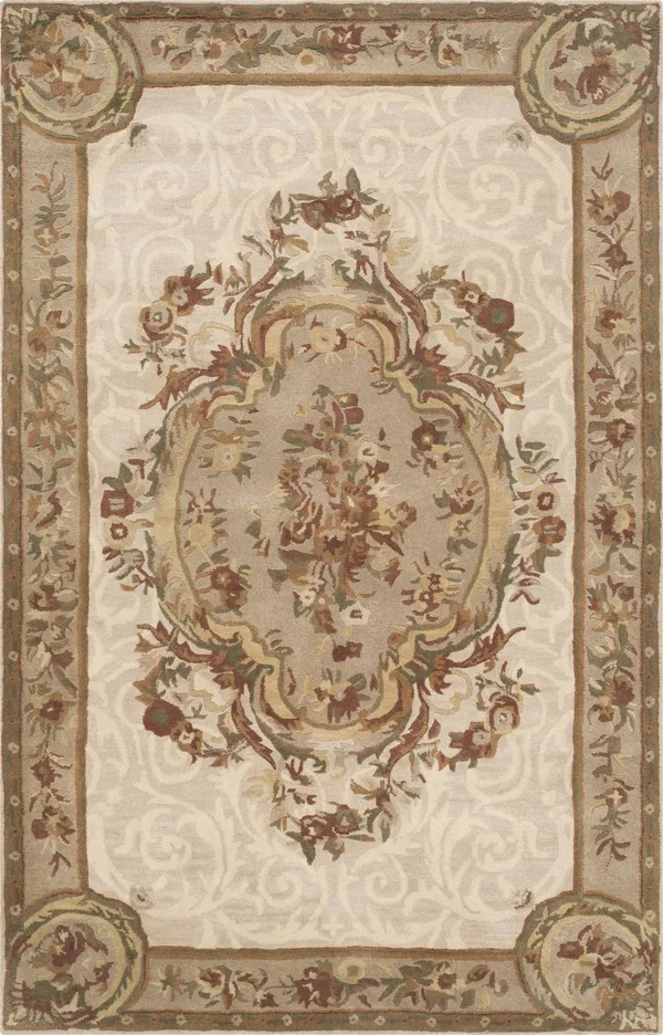 Safavieh Empire EM414C 7&6x22 x 9&6x22 Ivory - Light Grey Area Rug