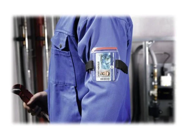 DURABLE OUTDOOR SECURE - Card holder - arm band - transparent (pack of 10)