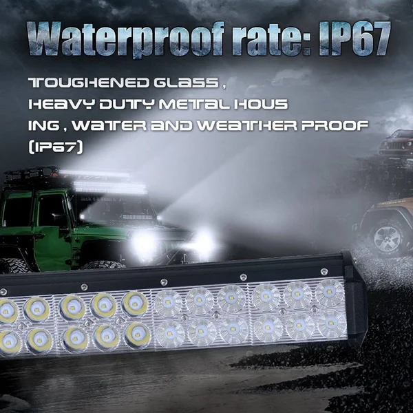 Nilight 31x22 198W LED Light Bar Flood Spot Combo Off Road Work Light Driving Fog Lights for SUV Boat 4x4 Jeep Lamp, 2 Years Warr