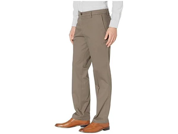 Dockers Men's Straight Fit Signature Lux Cotton Stretch Khaki Pant-Creased