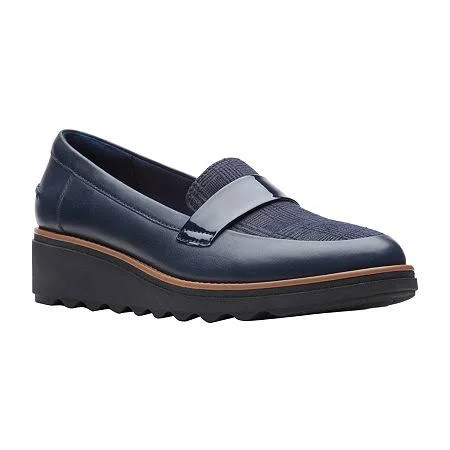 Clarks Womens Sharon Gracie Slip-On Shoe, 5 1/2 Medium, Blue
