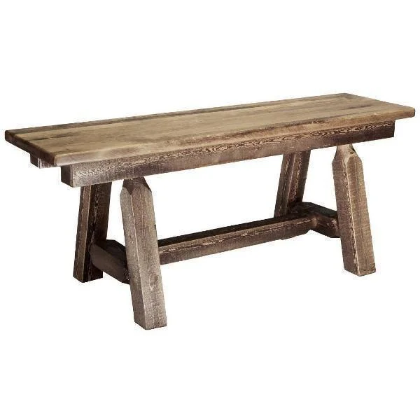 Montana Woodworks Homestead Small Plank Bench - Men's