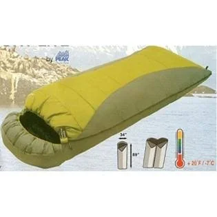 High Peak Outdoors Comfort Lite 20-Degree Red Extra Long Sleeping Bag, 34 x 89