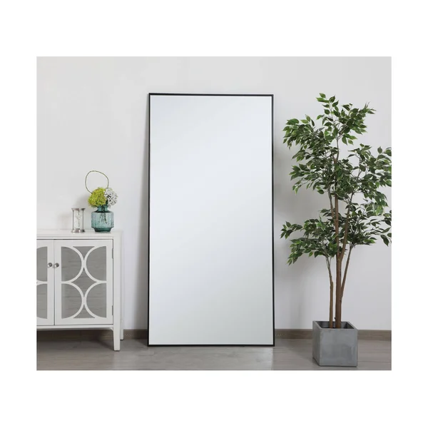 Elegant MR43672BK Metal Frame Rectangle Mirror 36 inch in Black