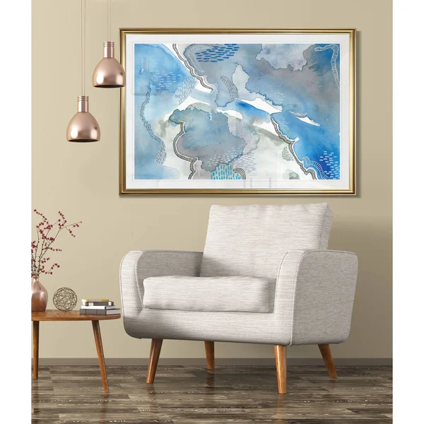 SubtleBlues I -Framed Giclee Print - 26x36