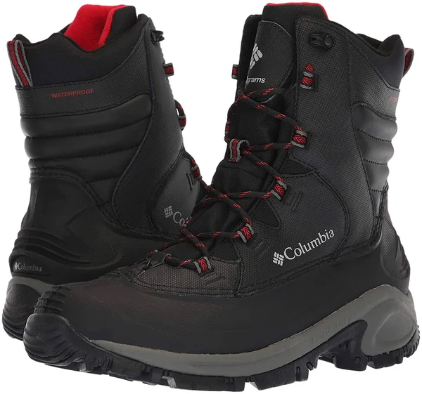 Columbia Bugaboot III Men's Black/Bright Red - 10.5, Wide