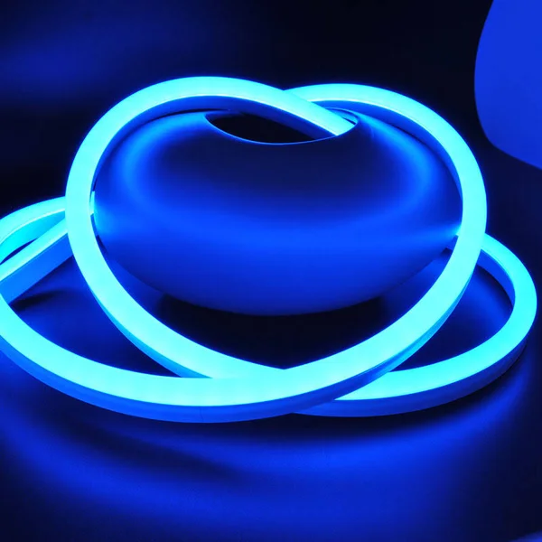 Cbconcept 120 Volt LED Flex Neon Light Strip, 100 Feet, Blue, Waterproof Resistant, Accessories Included - [Ideal for Christmas