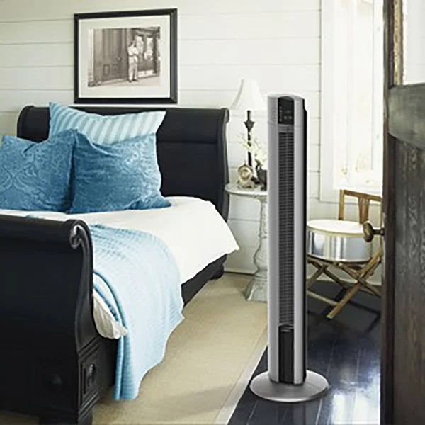 Lasko T48314 Perf. Tower Fan w/Remote Grey