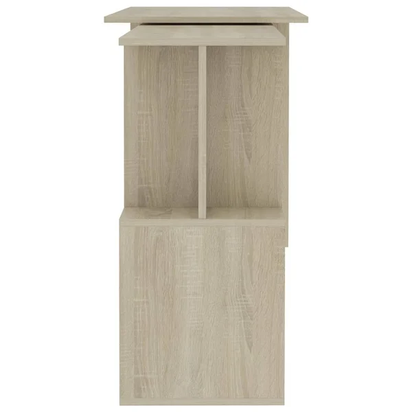vidaXL Corner Desk Sonoma Oak 47.2x22x19.7x22x29.9x22 Chipboard