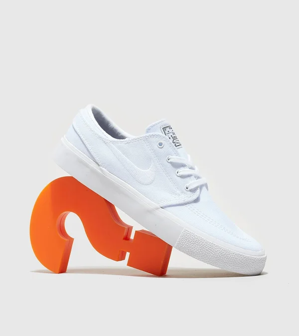 Womens Nike SB Zoom Stefan Janoski Canvas RM - White - 5.5