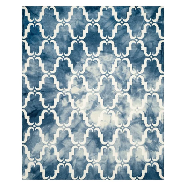 Safavieh Dip Dye DDY536N Navy, Ivory Rug 9&X 12& Rectangle
