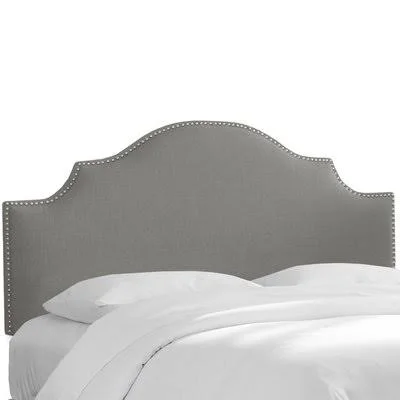 Rosecrans Linen Upholstered Panel Headboard World Menagerie Size: Twin, Upholstery: Grey