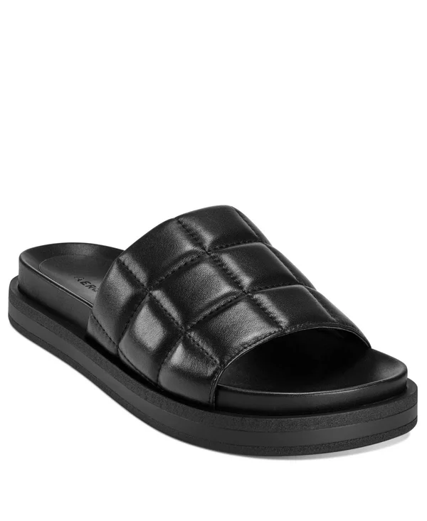 Women's Aerosoles Leila Slide Sandal, Size 6.5 M - Black