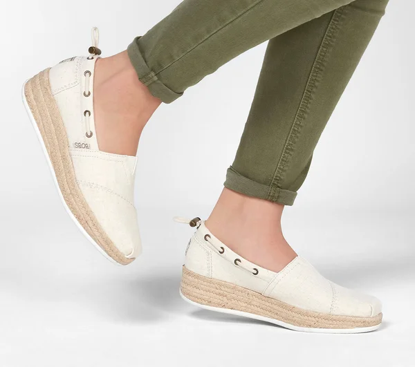 Skechers Women's Bobs Highlights 2.0 Yacht Master Espadrille, Natural