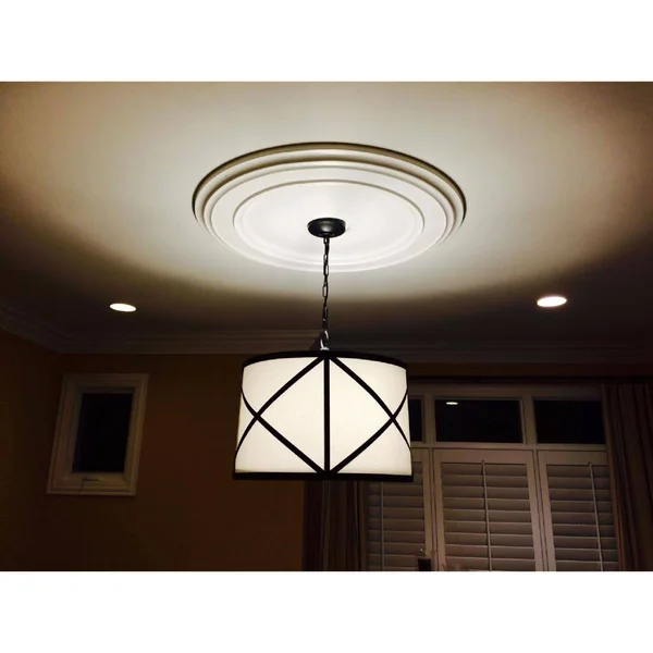Ekena Millwork CM41CL 41 1/8x22OD x 4x22ID x 2 1/8x22P Classic Ceiling Medallion (Fits Canopies Up to 5 1/2x22)