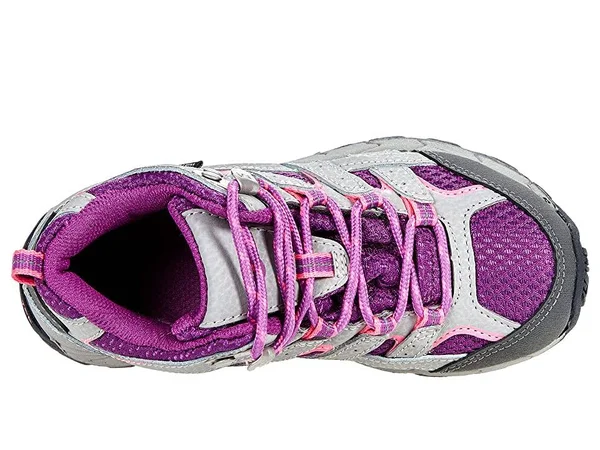 Merrell Kid's Moab 2 Mid Waterproof Boot - Size: 11.5, Paloma/Berry