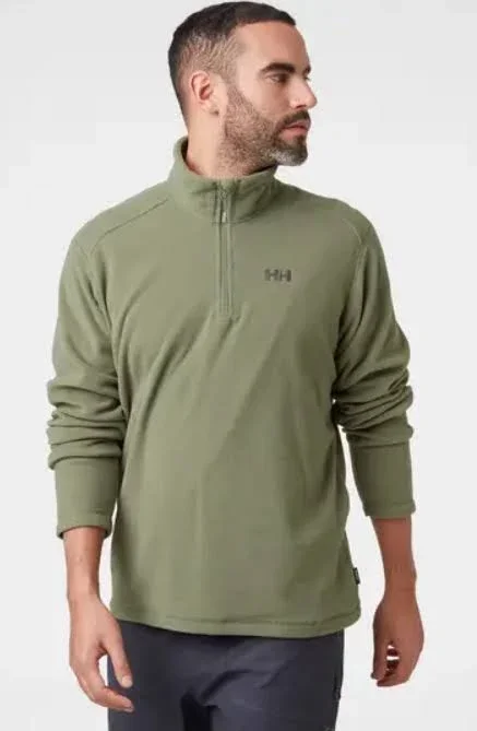 Helly Hansen Mens Daybreaker 1/2 Zip Fleece - Lav Green - L