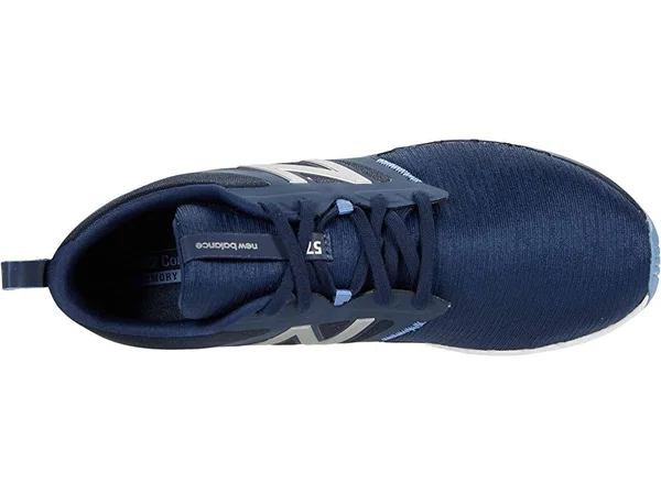 New Balance Women's 577v5 Training Shoes - Navy/Silver (Size 10)