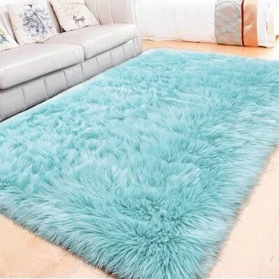 Handmade Shag Faux Sheepskin Fur Area Rug Mercer41 Rug Size: Rectangle 2' x 4'