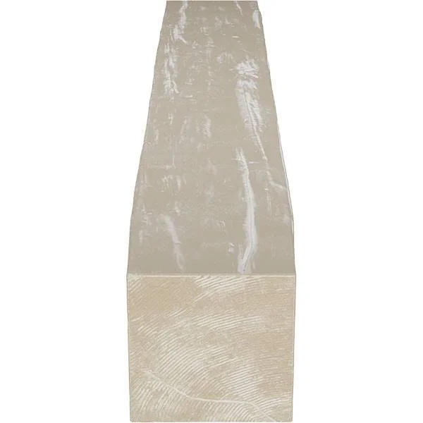 Ekena Millwork MANURW08X12X60WH 8x22H x 12x22D x 60x22W Riverwood Faux Wood Fireplace Mantel - White Washed