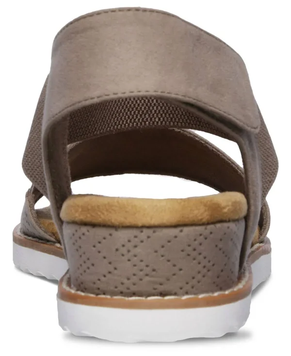 Skechers Women's Bobs Desert Kiss Slingback Sandal, Brown