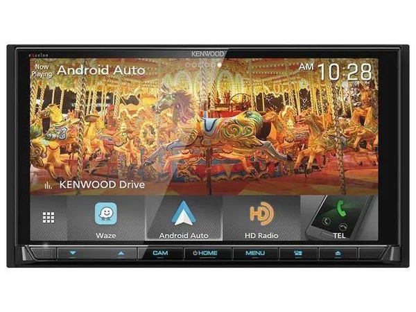 Kenwood Excelon DDX9905S 6.75 inch HD DVD Receiver with Apple CarPlay and Android Auto & Free Backup Camera