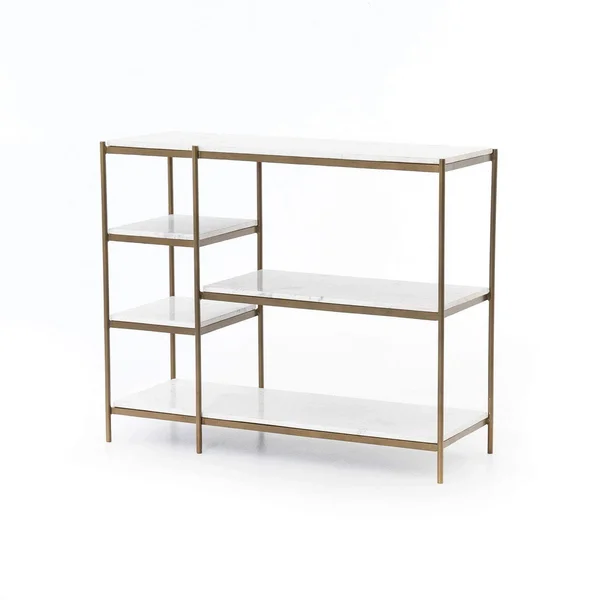 Four Hands Lily Console Table - Antique Brass