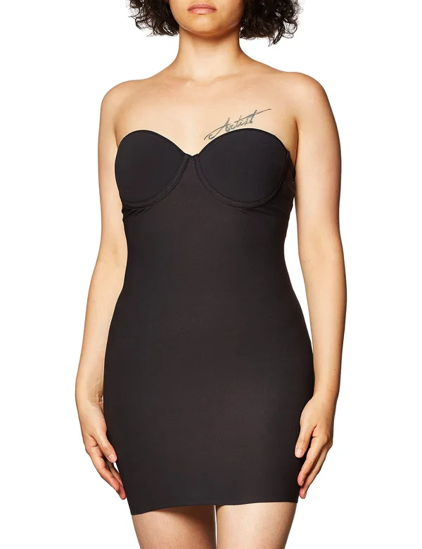 Naomi & Nicole Luxurious Shaping Convertible Strapless Bra Slip 7777 - Women's - Size: - Black - 40 C