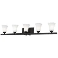 Livex Lighting 6485-04 Ridgedale 5-Light Bath Vanity - Black