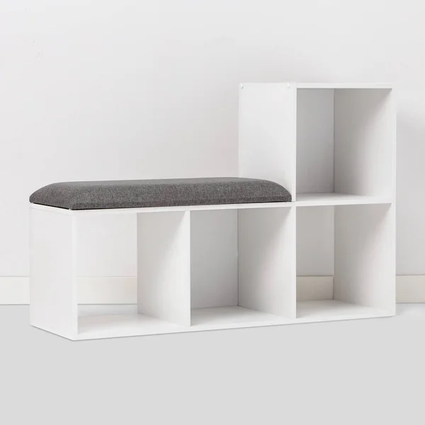 Cube Bookshelf with Bench White - Room Essentials