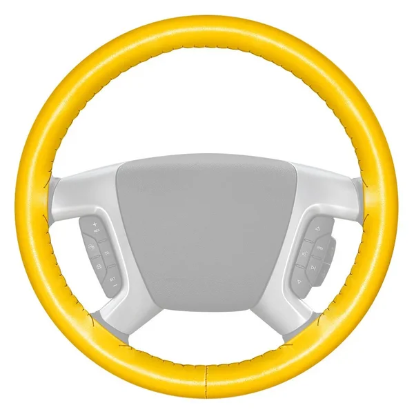 Wheelskins AXX-31 Original One-Color Yellow Steering Wheel Cover