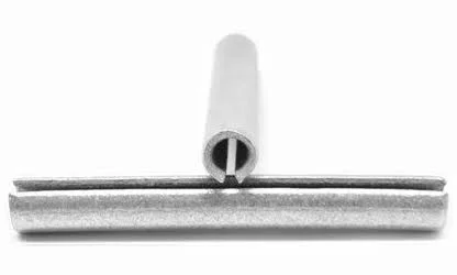 5/16 x 4 Roll Pin, Spring Pin - USA Medium Carbon Steel Mechanical Zinc Pk 200