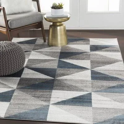 George Oliver Cudney Sky Blue Area Rug, Size: Rectangle 3&11 inch x 5&7 inch