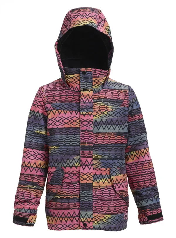 Burton Girls Elodie Jacket Gestreift-Purple, Girls Insulated Jacket, Size XL - Color Technicat Dream
