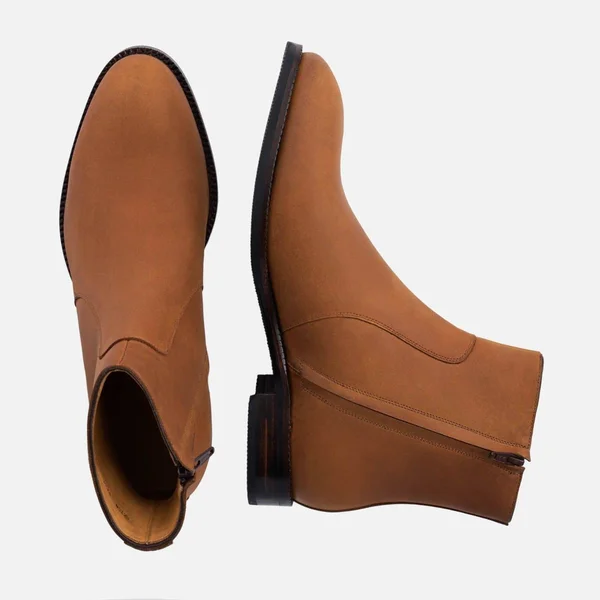 Beckett Simonon Easton Side-Zip Boots - Pull-Up, Walnut, Size 9.5, Men's Boot
