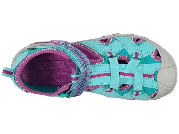 Merrell Kids& Hydro Sandal Turquoise/Purple 7