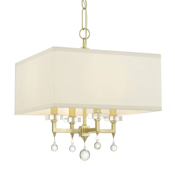 Crystorama 8105-AG Paxton 4 Light Antique Gold Mini Chandelier