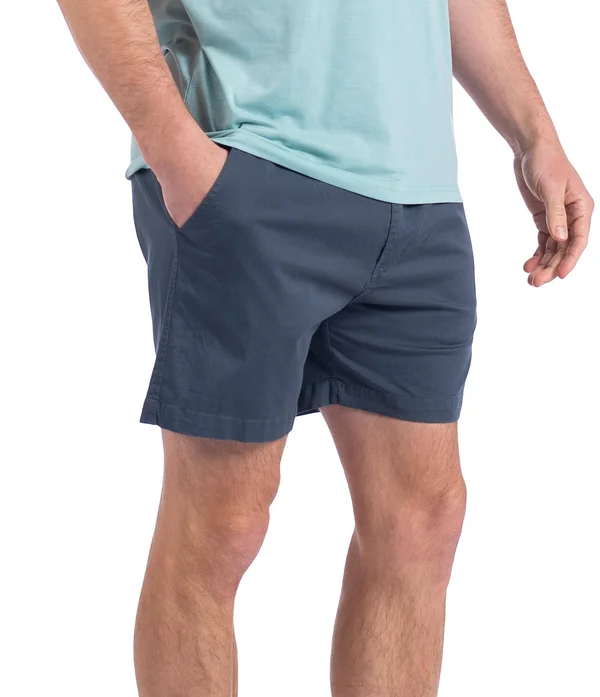 Garment Washed Harbor Shorts Dark Slate, XL