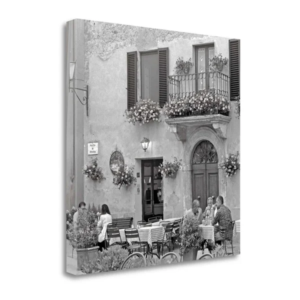 Tangletown Fine Art Tuscan Caffe - 25x22 by Alan Blaustein, Giclee Print on Wrap Canvas, 25x22x25x22