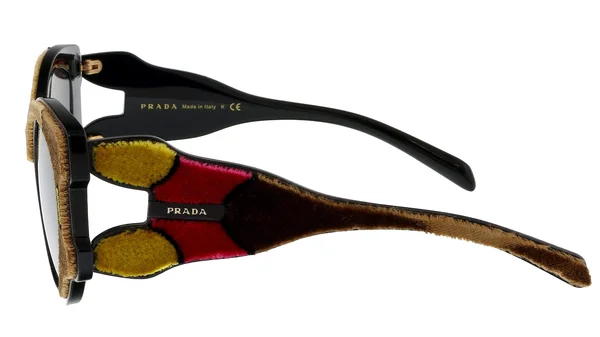 Prada PR 10Us SRJ0A7 Brown Yellow Pink