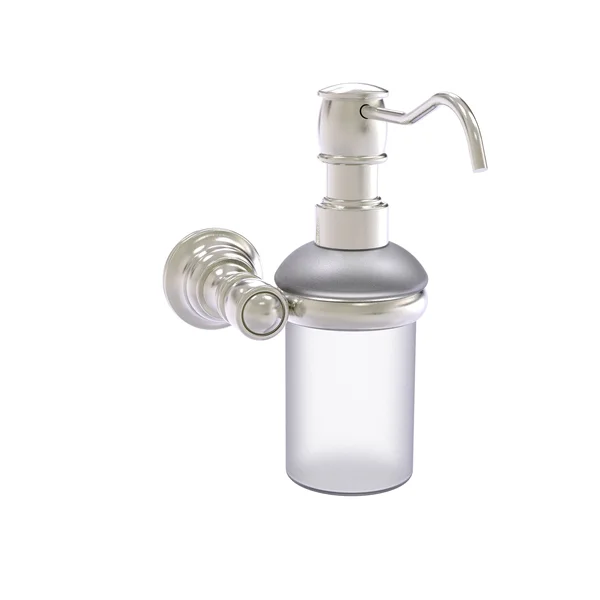 Allied Brass Carolina Wall Mounted Soap Dispenser in Satin Nickel