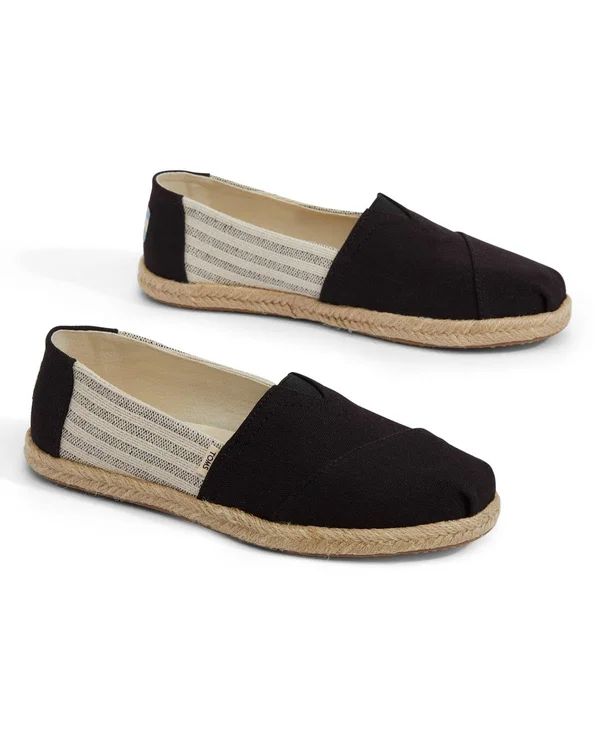 Toms Alpargata Espadrille Slip-On - Women's - Black/Cream