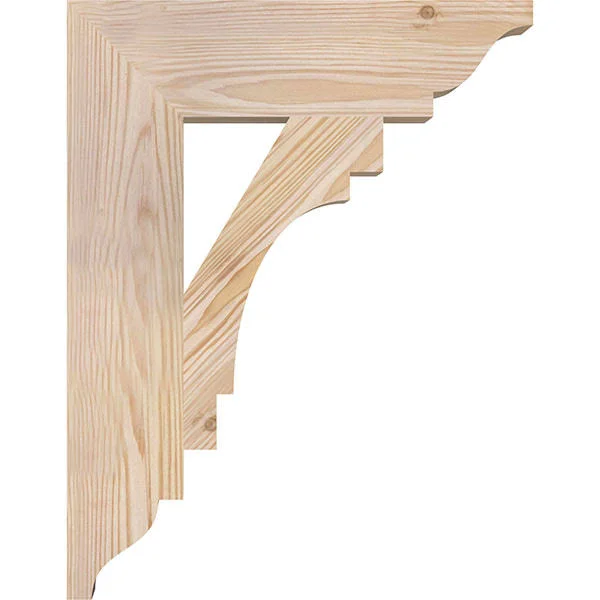 3 1/2x22W x 14x22D x 18x22H Merced Traditional Smooth BRACKET, Douglas Fir