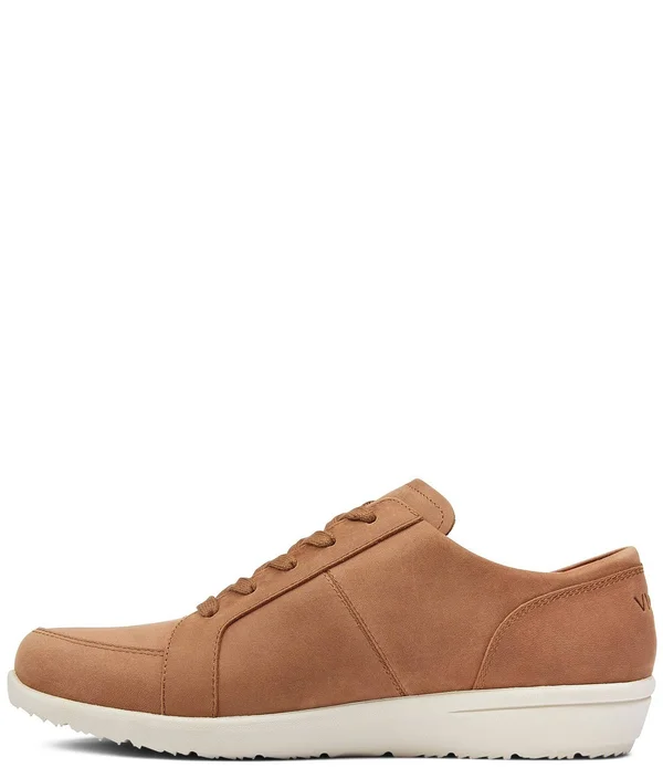 Women's Vionic Abigail Lace Up Sneaker Wheat Nubuck 7 M
